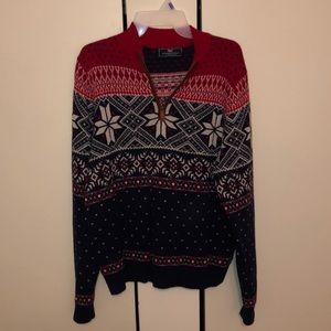 Vineyard Vines Boys Fair isle 1/4 zip sweater